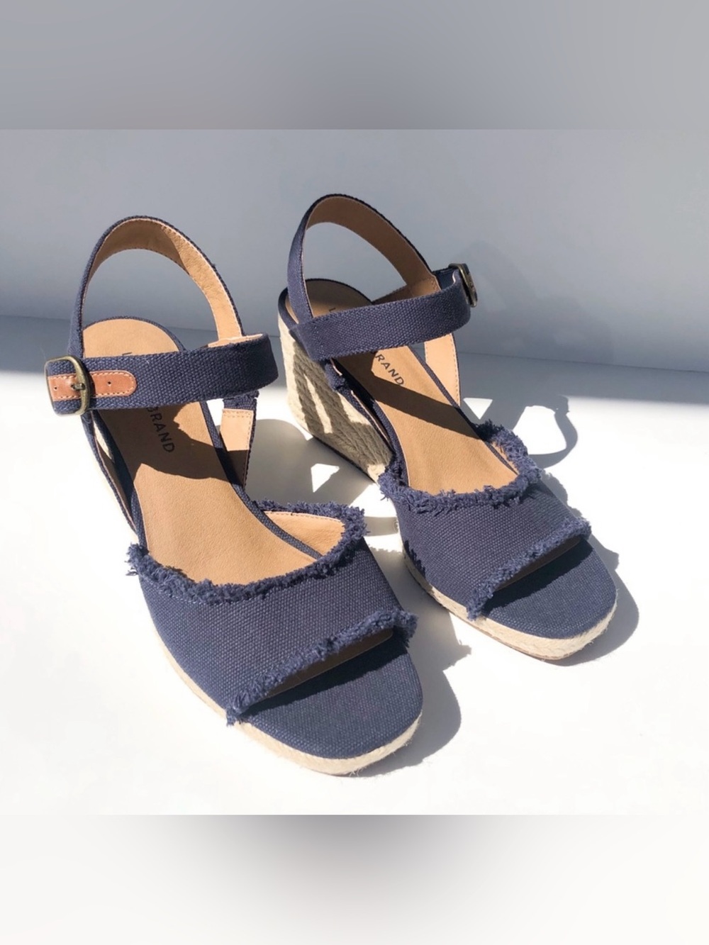 Lucky Brand navy blue wedges Size 9 - Picture 7 of 11